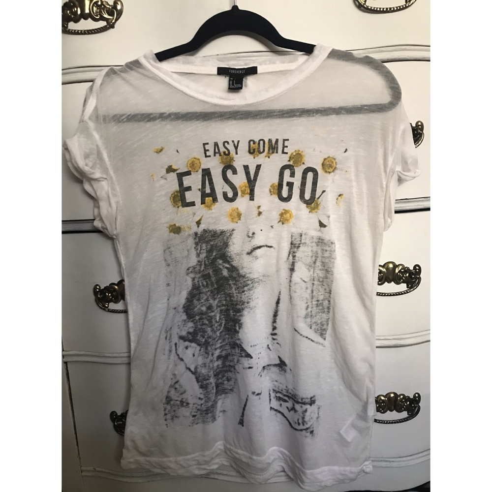 Oversized sheer gratific tee